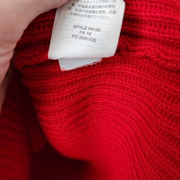 J.CREW sleeveless tunic knit sweater in cherry red‎ size XS - Picture 10 of 10